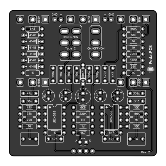 PedalPCB Parthenon Overdrive Wiring Diagram