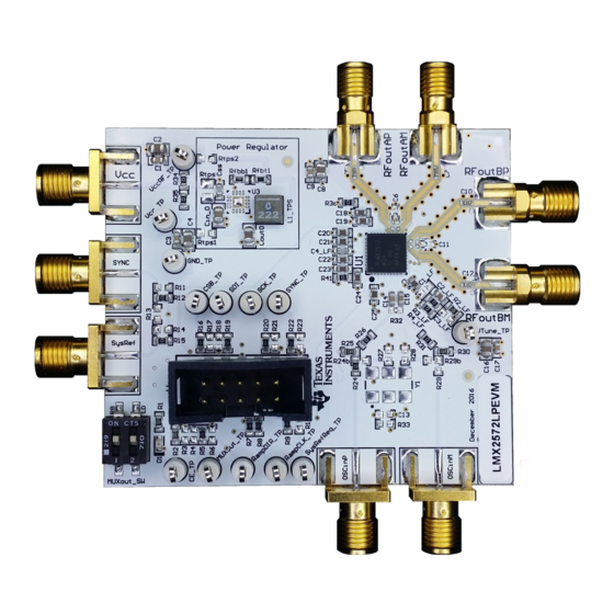 Texas Instruments LMX2572LPEVM Manuals