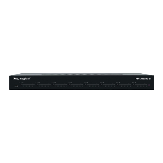 Key Digital KD-MS8x8G-2 Manual