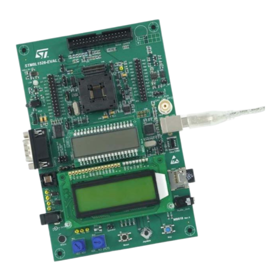 ST STM8L1526-EVAL User Manual