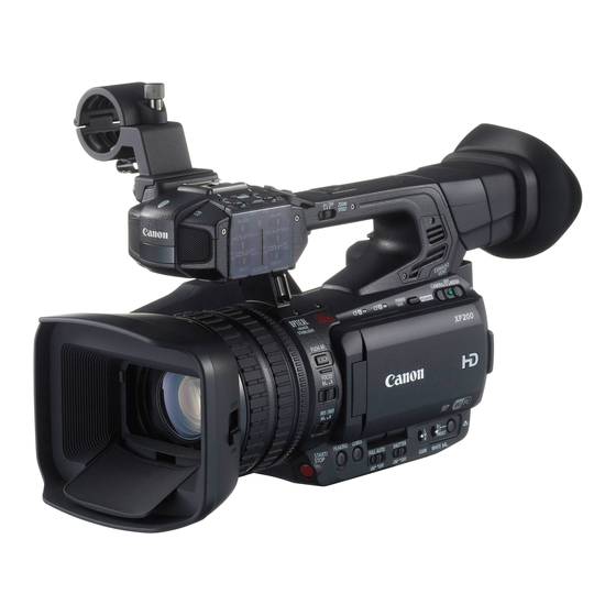 Canon XF200 Instruction Manual
