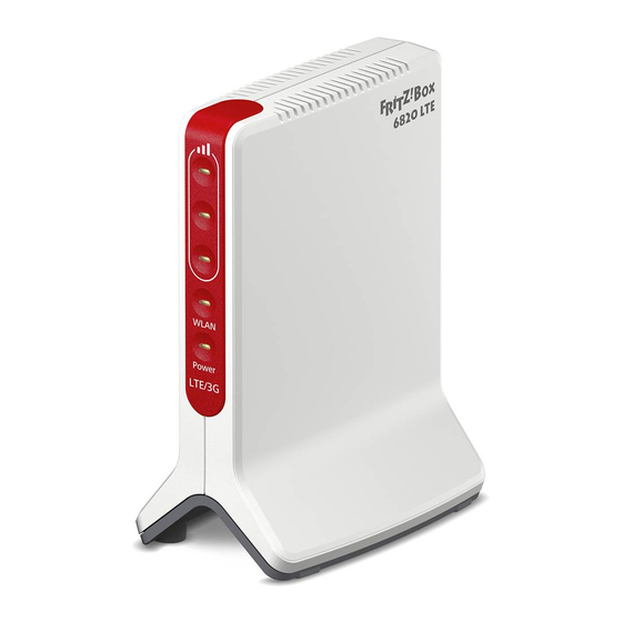 Fritz! Box 6820 LTE Quick Manual