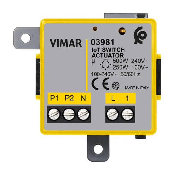 Vimar 03981 Manual