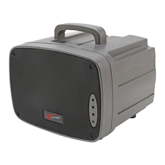 Califone Wired Presentation Pro PA310 Owner's Manual