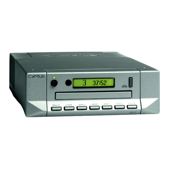Cyrus CD7Q User Instructions