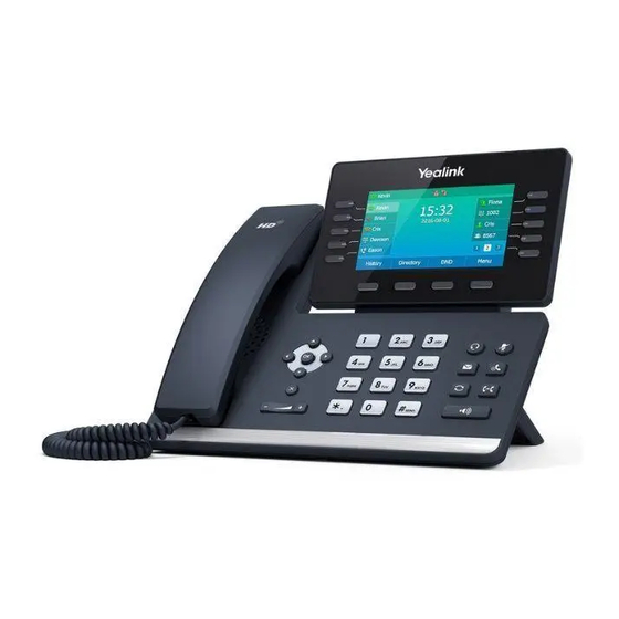 Yealink T54 Quick User Manual
