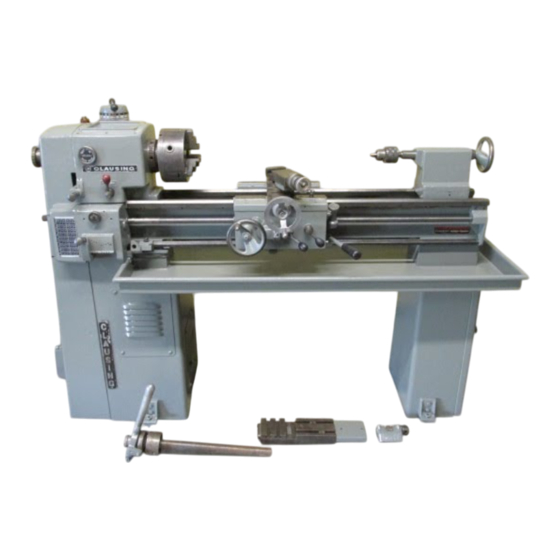 CLAUSING 5910 Series Dealer's Manual