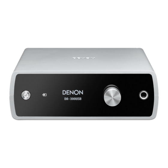 Denon DA-300USB Getting Started