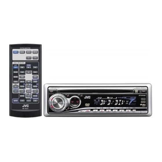 JVC DVD/CD Receiver KD-DV5301 Manuel D'instructions