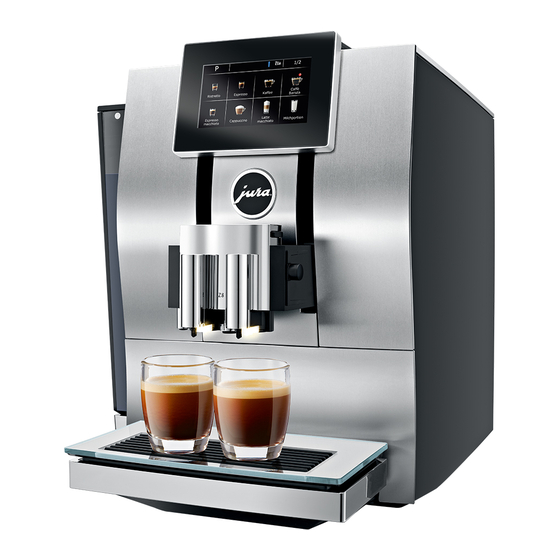 Jura Z8 Instructions For Use Manual
