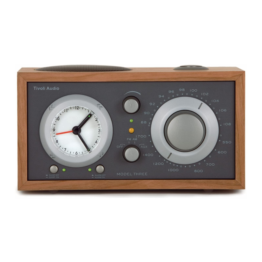 Tivoli Audio Model Three Owner's Manual