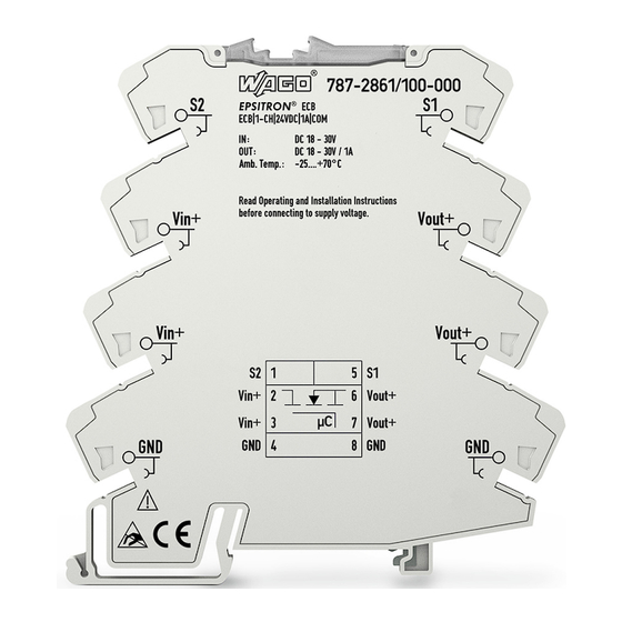 WAGO 787-2861 Series Manuals