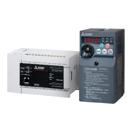 Mitsubishi Electric MELSEC iQ-F Series Quick Connection Manual