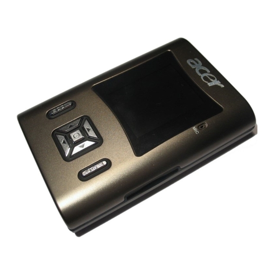 Acer MP-340 20GB Manuals