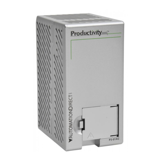 AutomationDirect P3-01AC Quick Start Manual