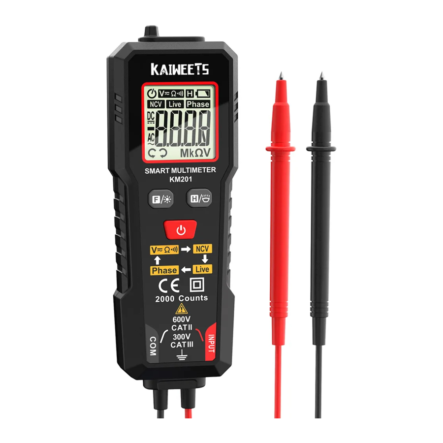KAIWEETS KM201 - Smart True-RMS Multimeter Manual