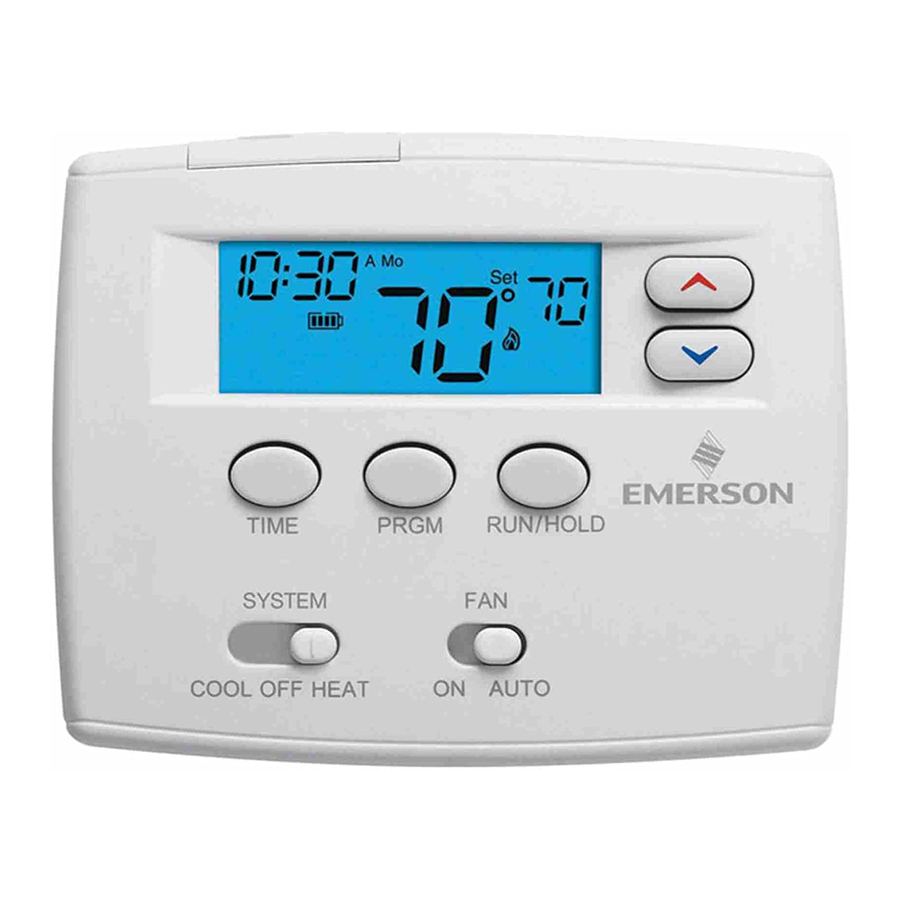 White Rodgers 1F82-0261 Installation And Operating Instructions Manual