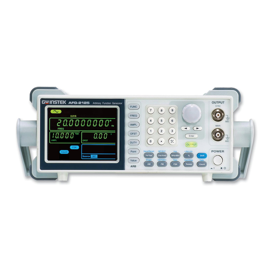 GW Instek AFG-2000 Series User Manual