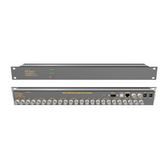 Matrix Switch Corporation MSC-UXD88S Product Manual