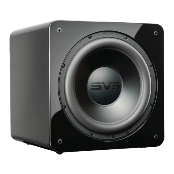 SVS Sound Revolution SB-2000 Pro Owner's Manual