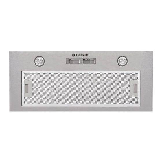 Hoover HBG520S Built-in Hood Manuals