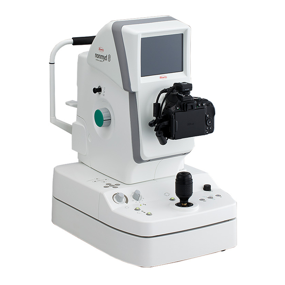 Kowa Nonmyd 8 Quick Manual