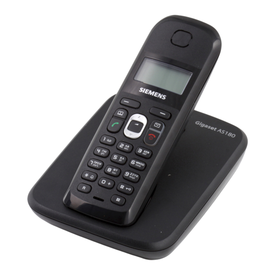 Siemens Gigaset AS180 Manual