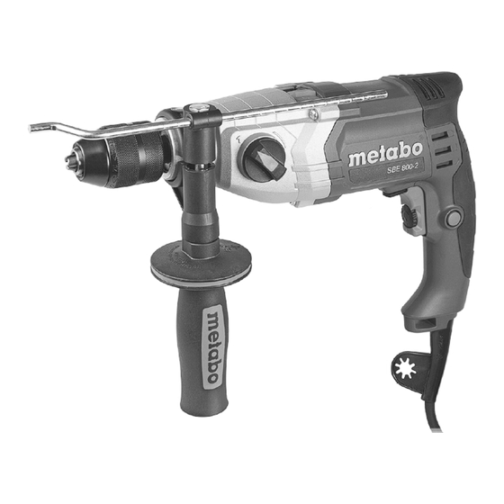 Metabo SBE 800-2 Original Instructions Manual
