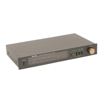 Rotel RT-830 Owner's Manual