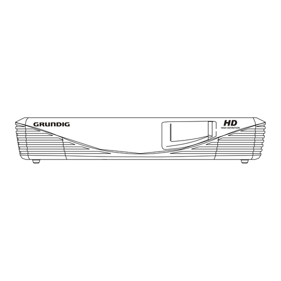 Grundig GSTB3106HD Instruction Manual