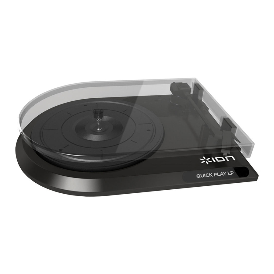 ION QUICK PLAY LP Quick Start Manual