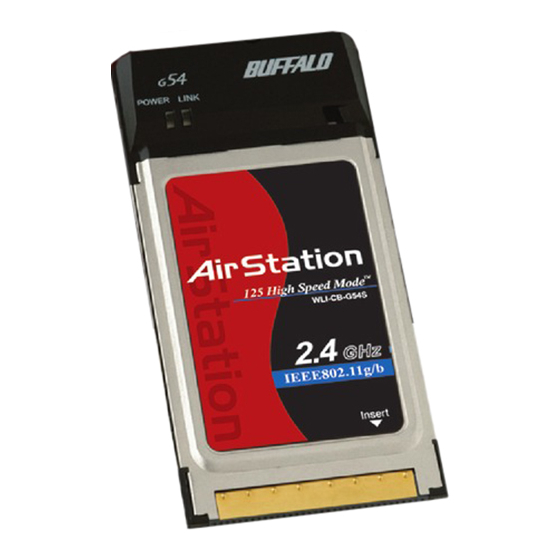 Buffalo AirStation WLI-CB-G54S User Manual
