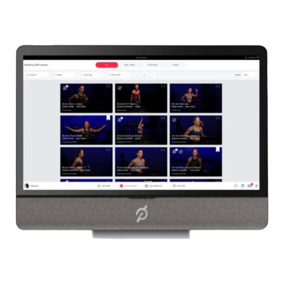 User Manuals: Peloton PLTN-TC1VS-2 Tread Tablet Monitor