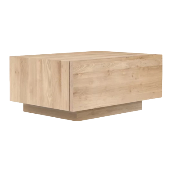 Ethnicraft MADRA NIGHTSTAND Assembly Instruction