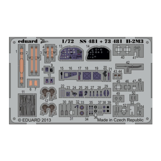 Eduard Zoom Il-2M3 S.A. Instruction Sheet