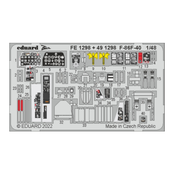 Eduard F-86F-40 Manual