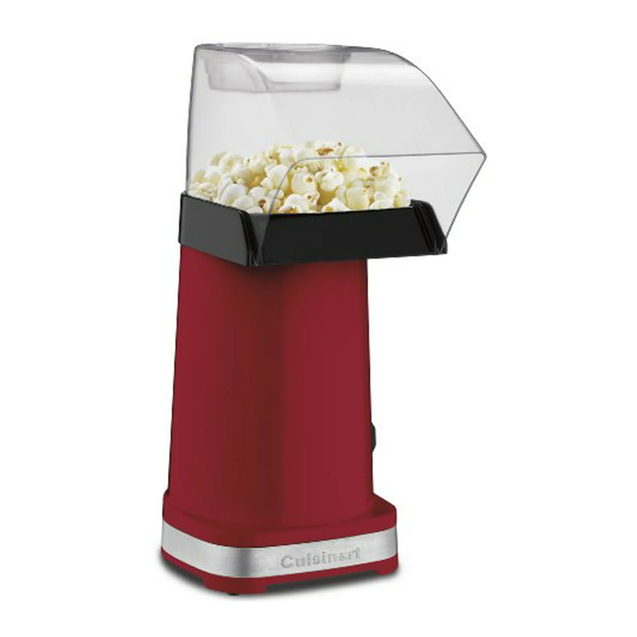 Cuisinart EasyPop CPM-100 Series - Hot Air Popcorn Maker Manual