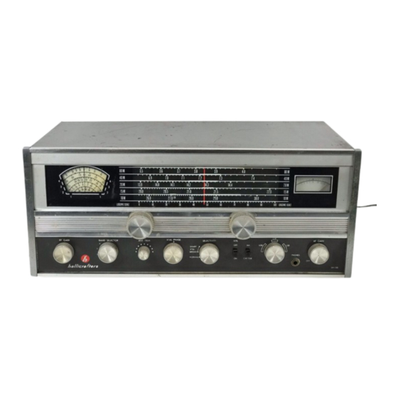 Hallicrafters SX-130 Operating And Service Instructions