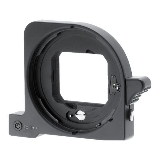 Hasselblad CF LENS ADAPTER Datasheet