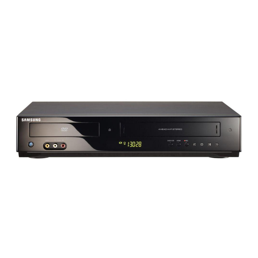 Samsung DVD V9800 - Tunerless 1080p Upconverting VHS Combo DVD Player Manuals