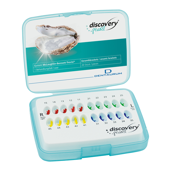DENTAURUM discovery pearl Instructions For Use