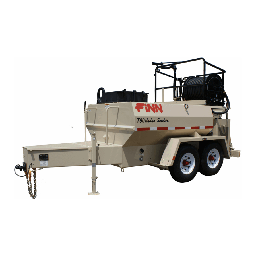 Finn T90-II HydroSeeder Parts And Operator's Manual