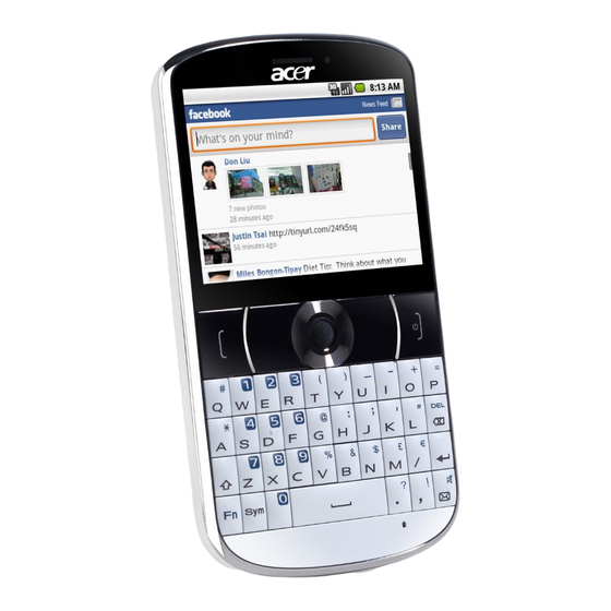 Acer beTouch E130 Manuals