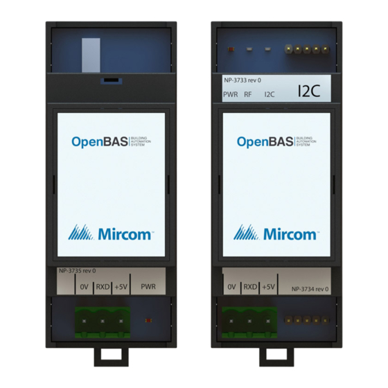 Mircom OpenBAS-HV-RF433R Manuals