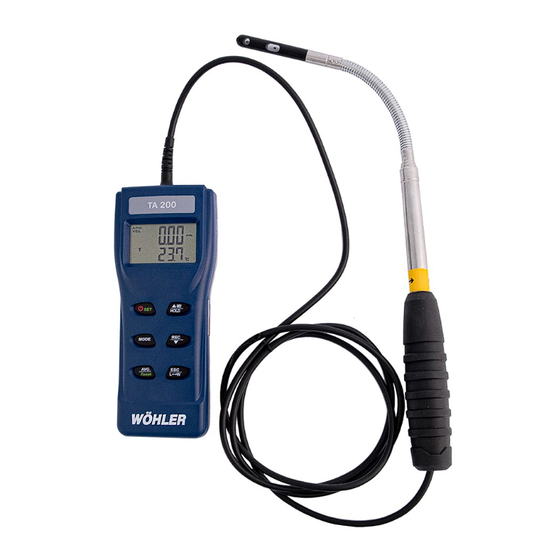 Wohler TA 200 Manual