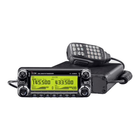 Icom IC-E2820 Service Manual