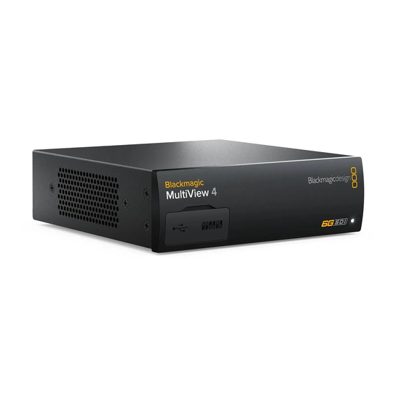 Blackmagicdesign MultiView Series Manuals