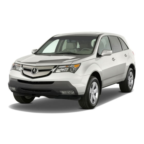 Acura 2009 MDX Owner's Manual