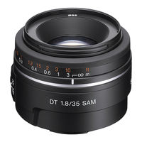 Sony SAL-35F18 Operating Instructions