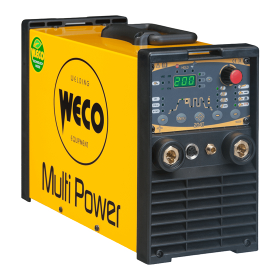 Weco Multi Power 204T Manuals